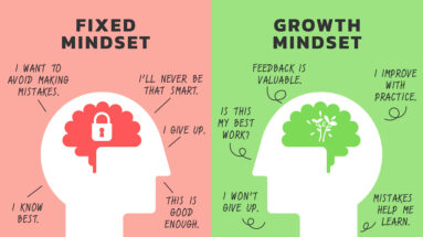 Growth or Fixed Mindset Infographic - Innovation Learning